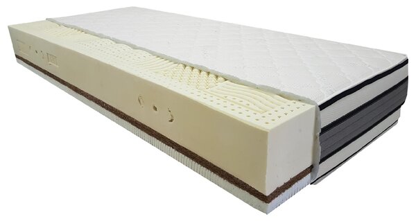 Bazyl.cz Matrace APOLLO 100% přírodní LATEX + KOKOS 7 zón 27cm - 80x200cm