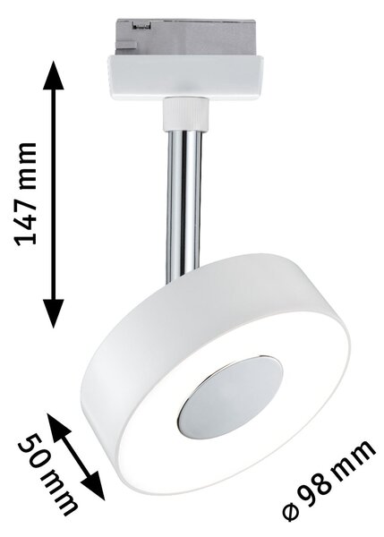 Paulmann 95272 Circle, spot pro Urail system, 1x5W LED 2700K, stmívatelný, bílá