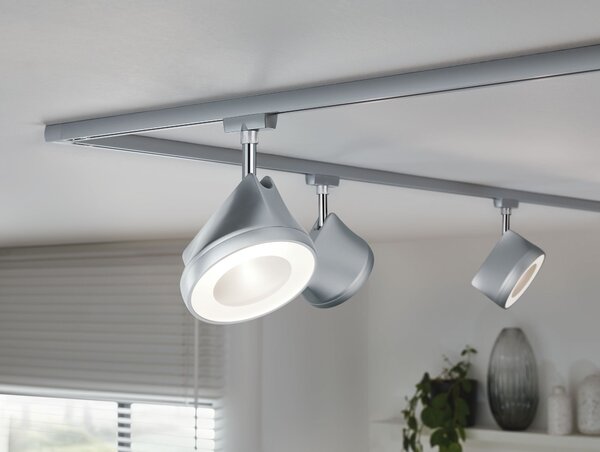 Paulmann 95446 Arena, spot pro Urail system, 15W LED 2700K stmívatelné, matný chrom/chrom