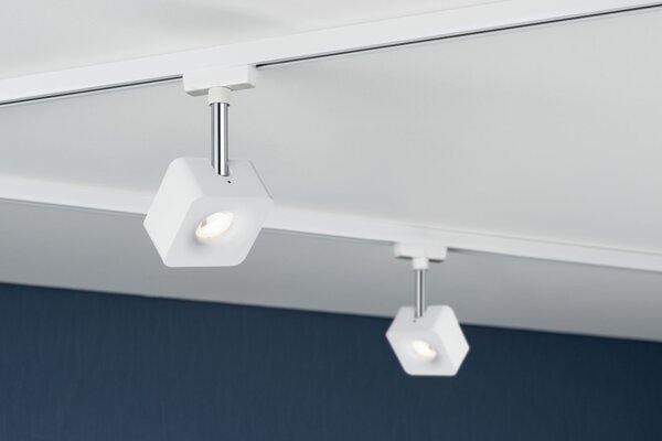 Paulmann 95511 Cube, spot pro Urail system, 1x8W LED 2700K stmívatelné, matná bílá