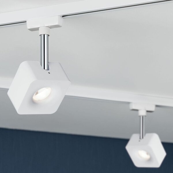Paulmann 95511 Cube, spot pro Urail system, 1x8W LED 2700K stmívatelné, matná bílá