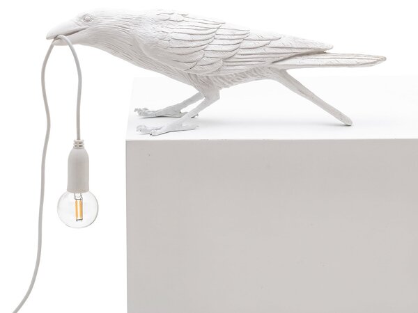 Stolní lampa SELETTI, Bird Lamp, Bílá, Obývací pokoj, Plast, Design