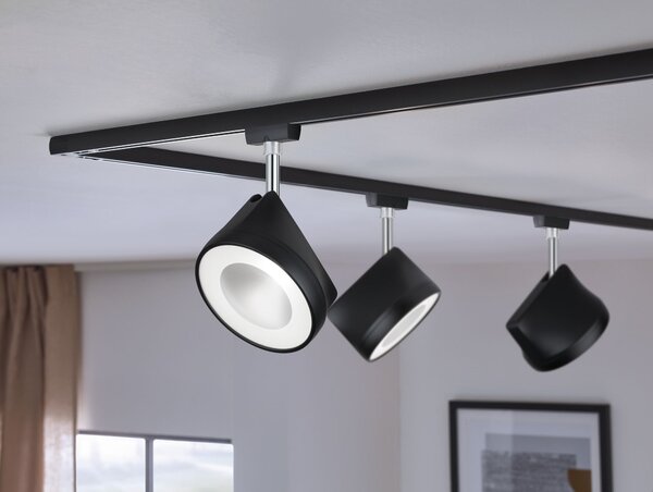 Paulmann 96942 Arena, spot pro Urail system, 15W LED 4000K stmívatelné, matná černá/chrom