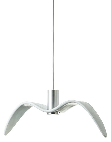 Brokis PC01113_007 Night Birds Exterior, závěsné svítidlo z ručně zpracovaného skla, 6,5W LED, opal - opaktní sklo, délka 61cm, IP54