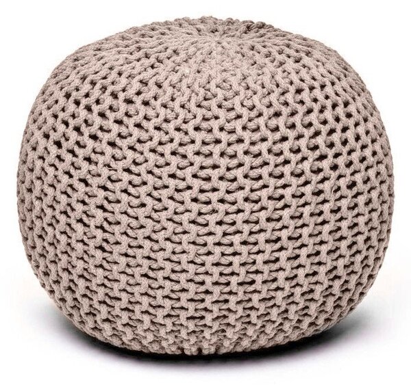 Šedohnědý sedací puf Bonami Essentials Jagger