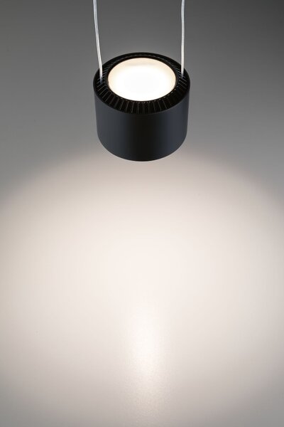 Paulmann 94972 Aldan, závěs pro Urail systém, 13W LED 2700K stmívatelné, matná černá, výška 8,5cm