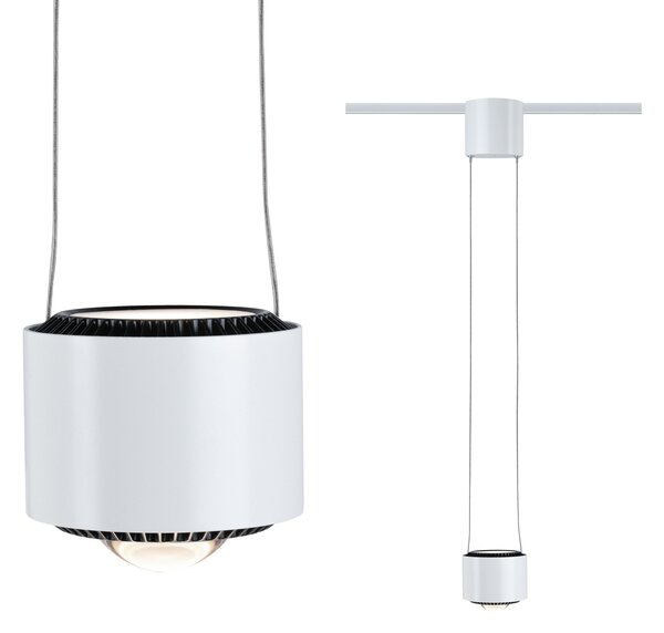 Paulmann 94971 Aldan, závěs pro Urail systém, 13W LED 2700K stmívatelné, bílá, výška 8,5cm