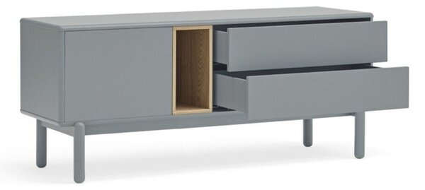 Modro-šedý TV stolek 140x56 cm Corvo – Teulat