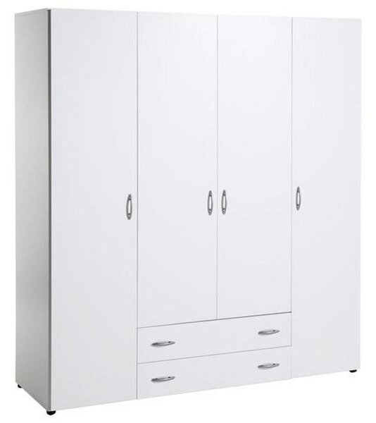 SKŘÍŇ S OTOČNÝMI DVEŘMI, bílá, 161/176/53 cm P & B, Online Only
