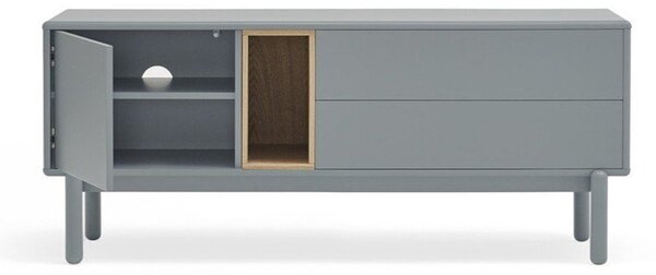 Modro-šedý TV stolek 140x56 cm Corvo – Teulat