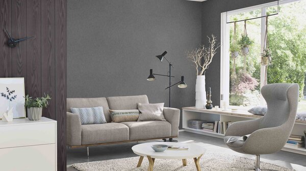 RASCH | Vliesová tapeta na zeď Beltesto 520927 | 0,53 x 10,05 m | černá, šedá