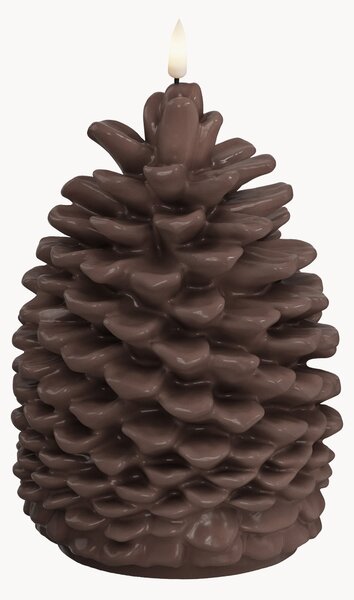 Ručně vyrobená vánoční LED svíčka's realistickým plamenem Pine Cone
