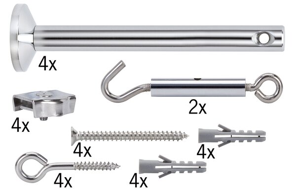 Paulmann 17834 set pro ukotvení a napnutí lankového systému 12V + 4 ks stojen