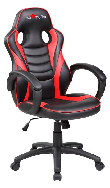 Dětská herní židle Red Fighter C6 — černá/červená