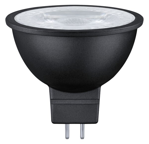 Paulmann 28757 LED žárovka černá, 6,5W LED, 2700K, 12V, 36 stupňů, stmívatelná
