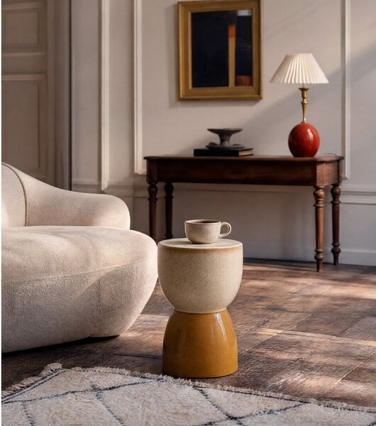 Keramický kulatý odkládací stolek ø 28,5 cm Finca – Light & Living