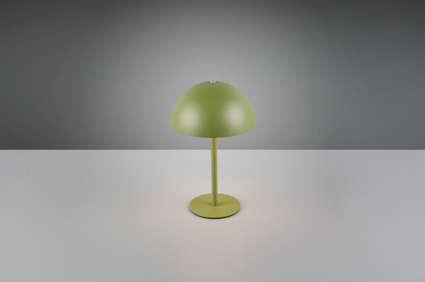 Zelená LED stolní lampa s kovovým stínidlem (výška 21 cm) Munoz – Reality