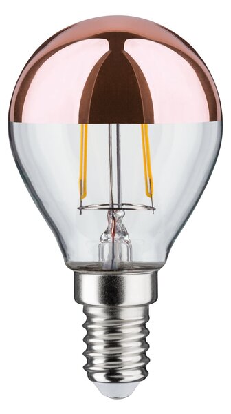 Paulmann 28665 LED žárovka s měděným vrchlíkem, 2,6W LED 2700K E14, výška 7,8cm
