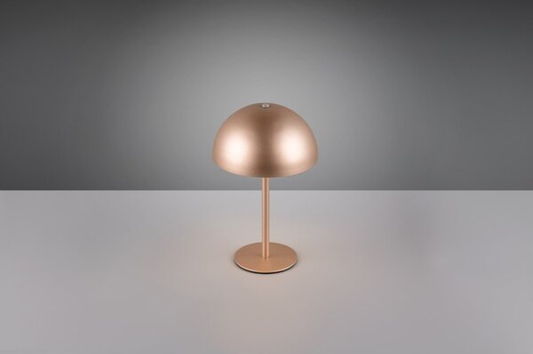 LED stolní lampa v bronzové barvě s kovovým stínidlem (výška 21 cm) Munoz – Reality