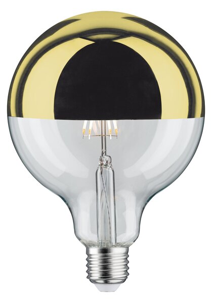 Paulmann 28678 LED žárovka se zlatým vrchlíkem G125, 6,5W LED 2700K E27 stmívatelná, výška 17,4cm