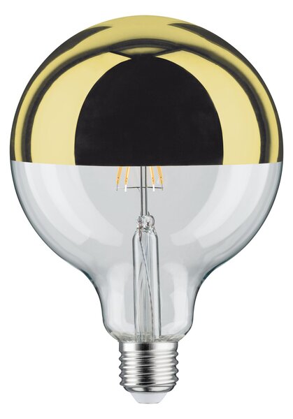 Paulmann 28678 LED žárovka se zlatým vrchlíkem G125, 6,5W LED 2700K E27 stmívatelná, výška 17,4cm