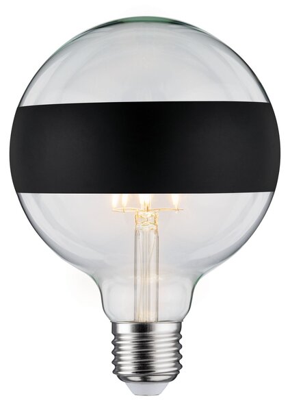 Paulmann 28682 LED žárovka s černým pruhem, 6,5W LED 2700K E27 stmívatelná, výška 17,4 cm
