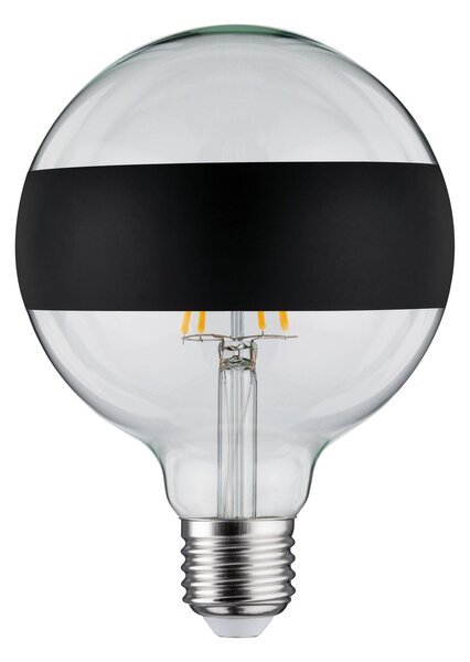 Paulmann 28682 LED žárovka s černým pruhem, 6,5W LED 2700K E27 stmívatelná, výška 17,4 cm