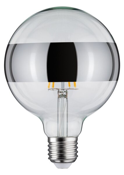 Paulmann 28681 LED žárovka se stříbrným pruhem, 6,5W LED 2700K E27 stmívatelná, výška 17,4 cm