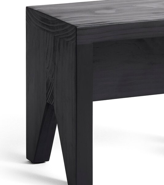 Dřevěná stolička Manolito Long – Black