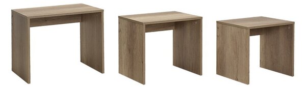 Odkládací stolek SHP Light Walnut, 3 ks