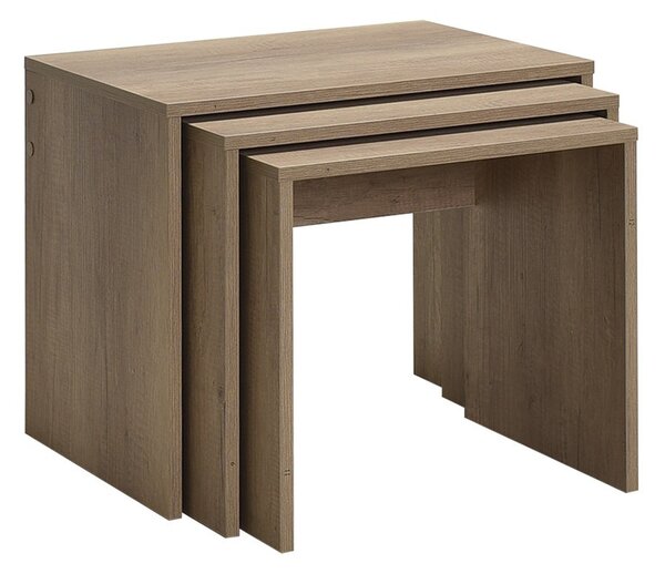 Odkládací stolek SHP Light Walnut, 3 ks