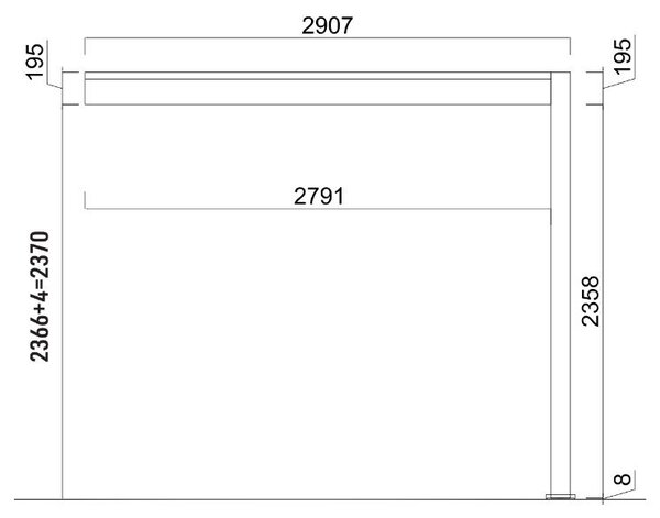 Bioklimatická pergola Intro Plus – Rojaplast