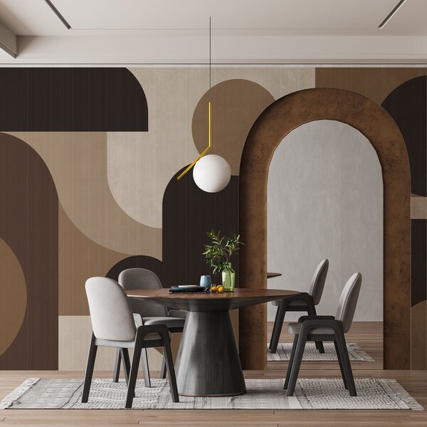 Fototapety Geometrické oblouky, Fototapety geometrie, w05653 : uwalls.cz