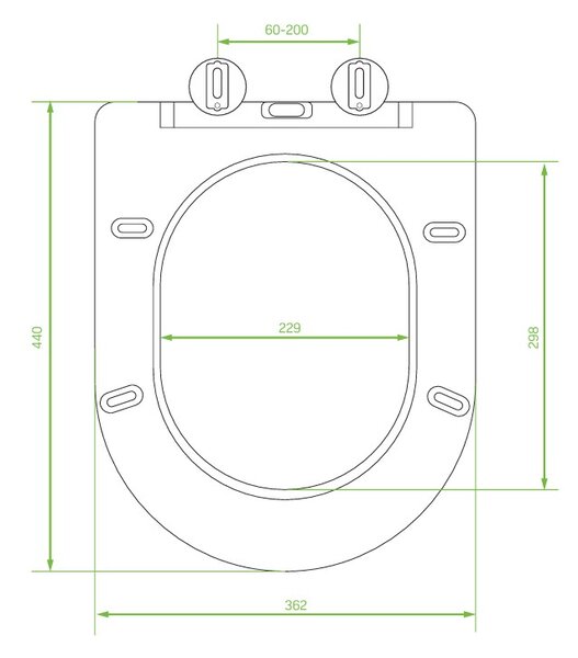 Laveo Desna, WC sedátko 440x362 mm, soft-close, duroplast, bílá lesklá,, LAV-ADA_600D