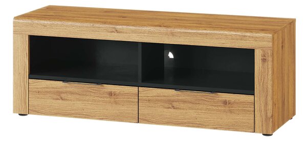 TV stolek/skříňka Kogro 24 (dub camargue + černá matná)