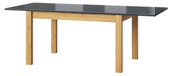 Jídelní stůl Kogro 40 (dub camargue + černá matná) (pro 4 až 8 osob)