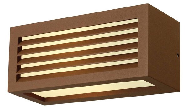 SLV 232497 Box_L, venkovní nástěnné rezavé svítidlo, 1xE27 max.18W, šířka 25cm, IP54