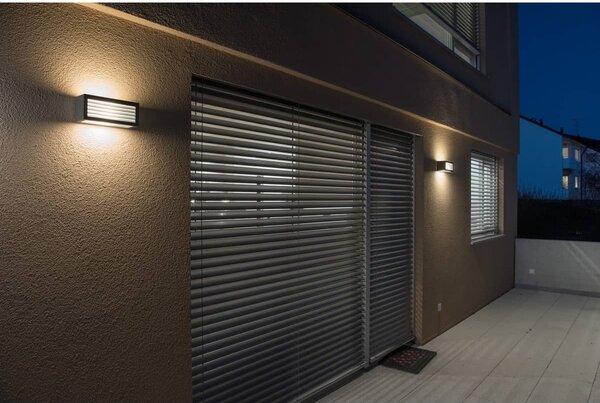 SLV 1002035 Box_L, venkovní nástěnné svítidlo LED 19W 3000K, antracit, 3000K, šířka 25cm, IP54