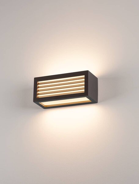 SLV 1002035 Box_L, venkovní nástěnné svítidlo LED 19W 3000K, antracit, 3000K, šířka 25cm, IP54