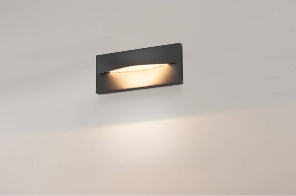 SLV 233635 Adi, venkovní vestavné svítidlo do stěny, LED 18W, 3000K, IP55, antracit, šířka 30cm