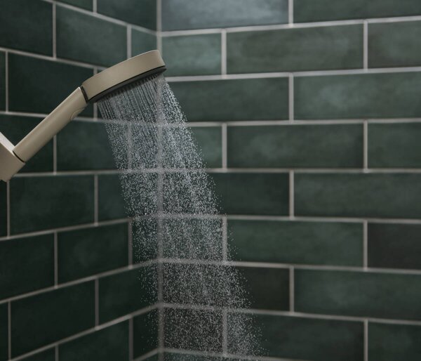 Hansgrohe Pulsify Planet Edition Ruční sprcha 105 3jet Relaxation EcoSmart+ Select, Béžová (recyklace), 26077210