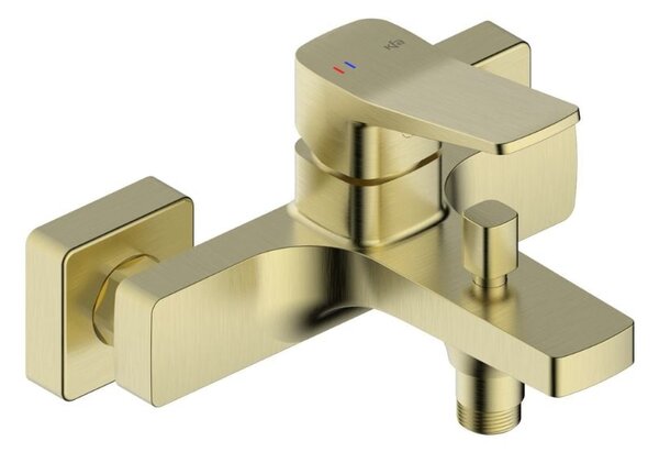 KFA Armatura Malaga Brushed Light Gold vanová baterie na stěnu zlatá 4524-010-31