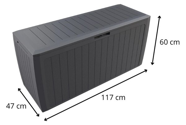 DB Garden Zahradní úložný box Jakob 290 L antracitový