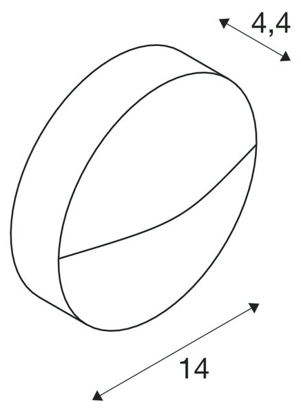 SLV 1002868 Downunder Out, kulaté venkovní svítidlo na stěnu, LED 4,5W 3000K, antracid, průměr 14cm, IP65