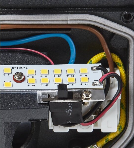 SLV 1002869 Downunder Out, venkovní svítidlo na stěnu, LED 4,5W 3000K, antracid, rozměr 13,2x13,2cm, IP65
