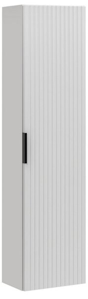 COMAD Vysoká závěsná skříňka - ADEL 80-01 white, matná bílá/matná šedá