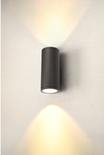 SLV 1003441 Enola Round Up/Down L, venkovní nástěnné svítidlo, LED 53W 3000/4000K, antracit, výška 33,2cm, IP65
