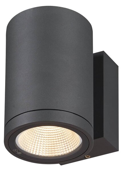 SLV 1003423 Enola Round M, venkovní nástěnné svítidlo, LED 10W 3000/4000K, antracit, výška 16cm, IP65