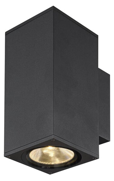 SLV 1003419 Enola Square Up/Down M, venkovní nástěnné svítidlo, LED 19W 3000/4000K, antracit, výška 23cm, IP65