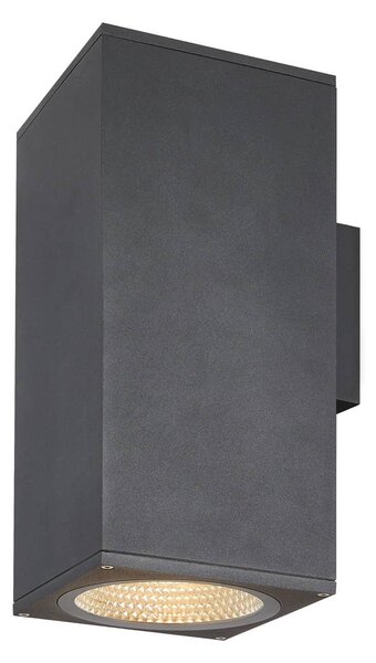 SLV 1003438 Enola Square Up/Down L, venkovní nástěnné svítidlo, LED 53W 3000/4000K, antracit, výška 33,2cm, IP65